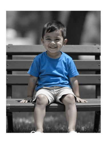 niño sentado abduccion caderas normal